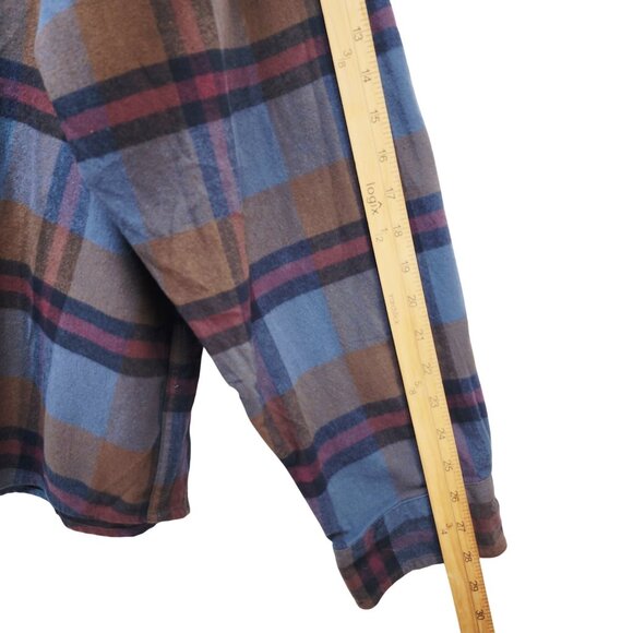 Mens Dubinik Customized Version Plaid Flannel Shirt Size 4XL - Picture 7 of 9